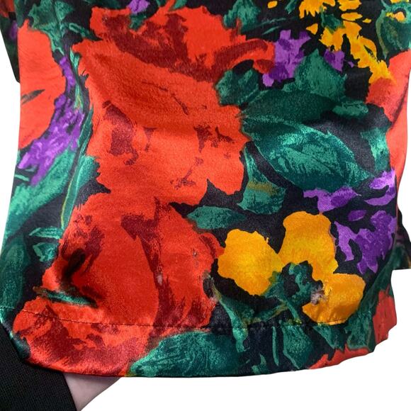 Vintage Victoria Secret Floral Kimono Robe Womens Size L - Picture 8 of 10